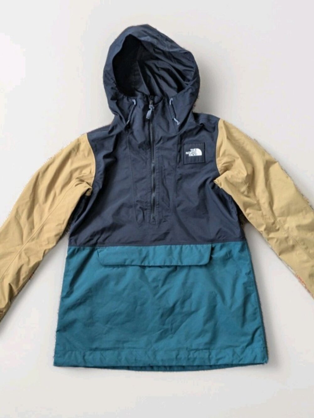 The North Face Tanager Anorak Jacket Womens Med Hooded Pullover Colorblock Ski